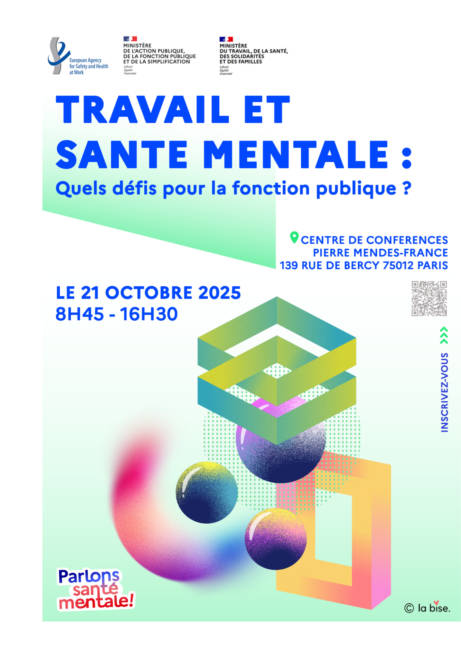 Colloque « Travail et santé mentale : quels défis pour la fonction publique ? Regards internationaux »